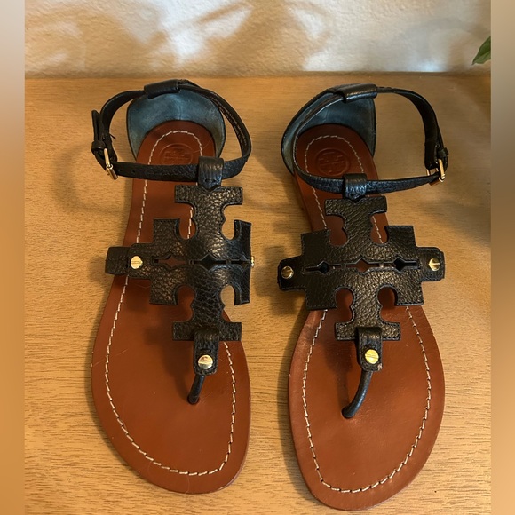 Tory Burch Chandler Black Sandals - Picture 2 of 3